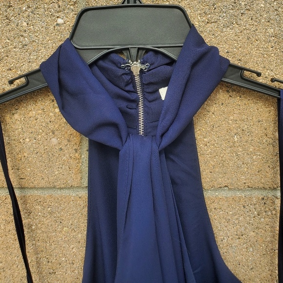 Soprano Blue  Halter Mini dress - Picture 2 of 5